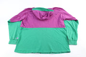 Champion Embroidered Logo Pink & Green Pullover Hoodie - ThriftedThreads.com