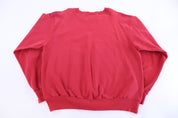 Champion Embroidered Logo Red Sweatshirt - Sweatshirts - Thrifted Threads
