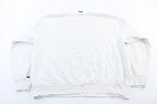 Champion Embroidered Logo White Sweatshirt - ThriftedThreads.com