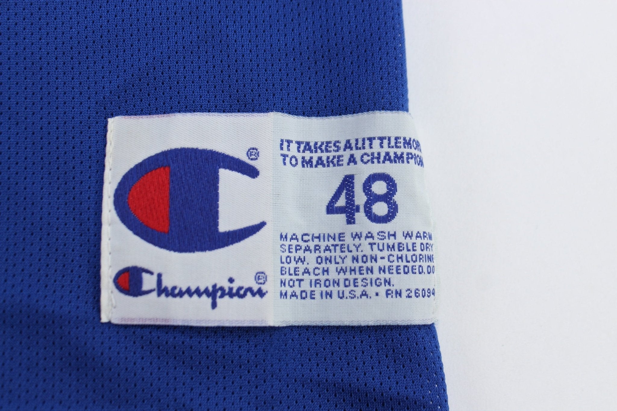 Champion Kansas Jayhawks Danny Manning Basketball Jersey - Jerseys/Tankss - Thrifted Threads