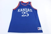 Champion Kansas Jayhawks Danny Manning Basketball Jersey - Jerseys/Tankss - Thrifted Threads