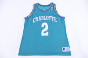 Charlotte Hornets Larry Johnson Basketball Jersey - Jerseys/Tanks - Thrifted Threads