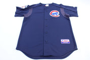 Chicago Cubs Baseball Embroidered Majestic Jersey - ThriftedThreads.com