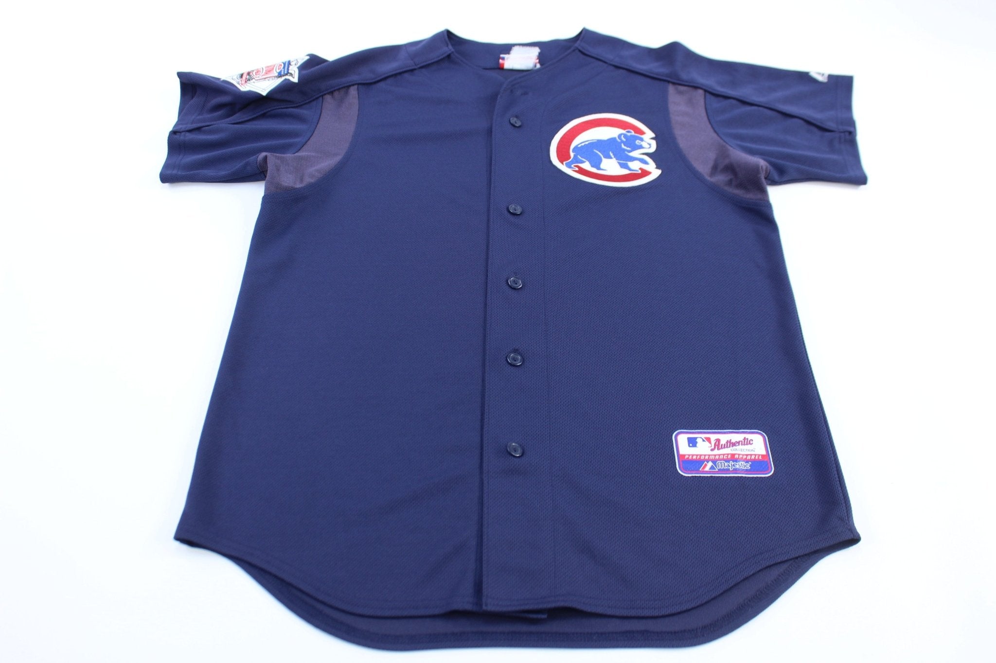 Chicago Cubs Baseball Embroidered Majestic Jersey - ThriftedThreads.com