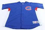 Chicago Cubs Embroidered Majestic Baseball Jersey - ThriftedThreads.com