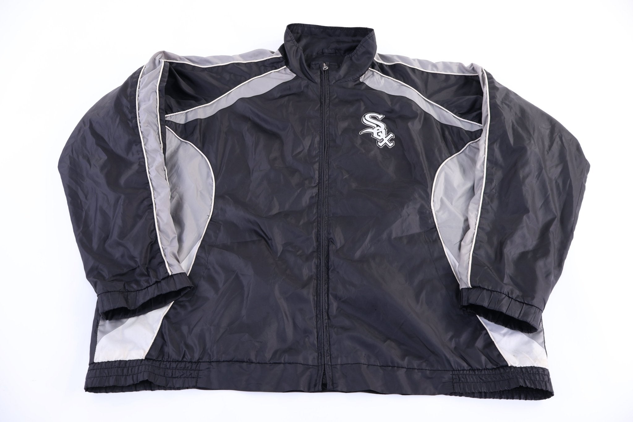 Chicago White Sox Full Zip Windbreaker Jacket - Jacket - Thrifted Threads