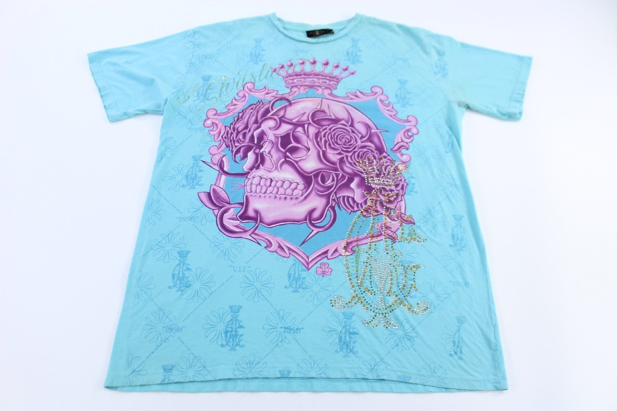 Christian Audiger Skull Graphic T-shirt - Shirts & Tops - Thrifted Threads