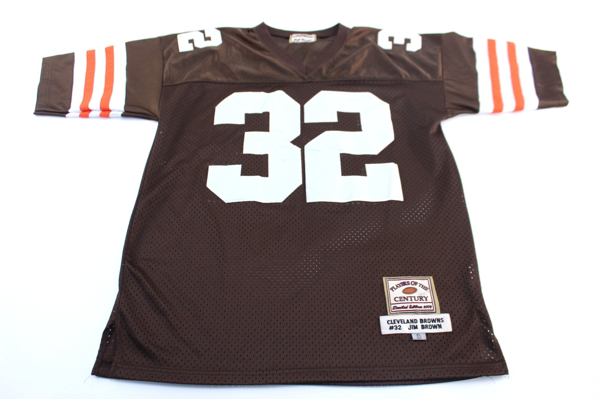 Cleveland Browns Jim Brown Players of the Century Football Jersey - ThriftedThreads.com