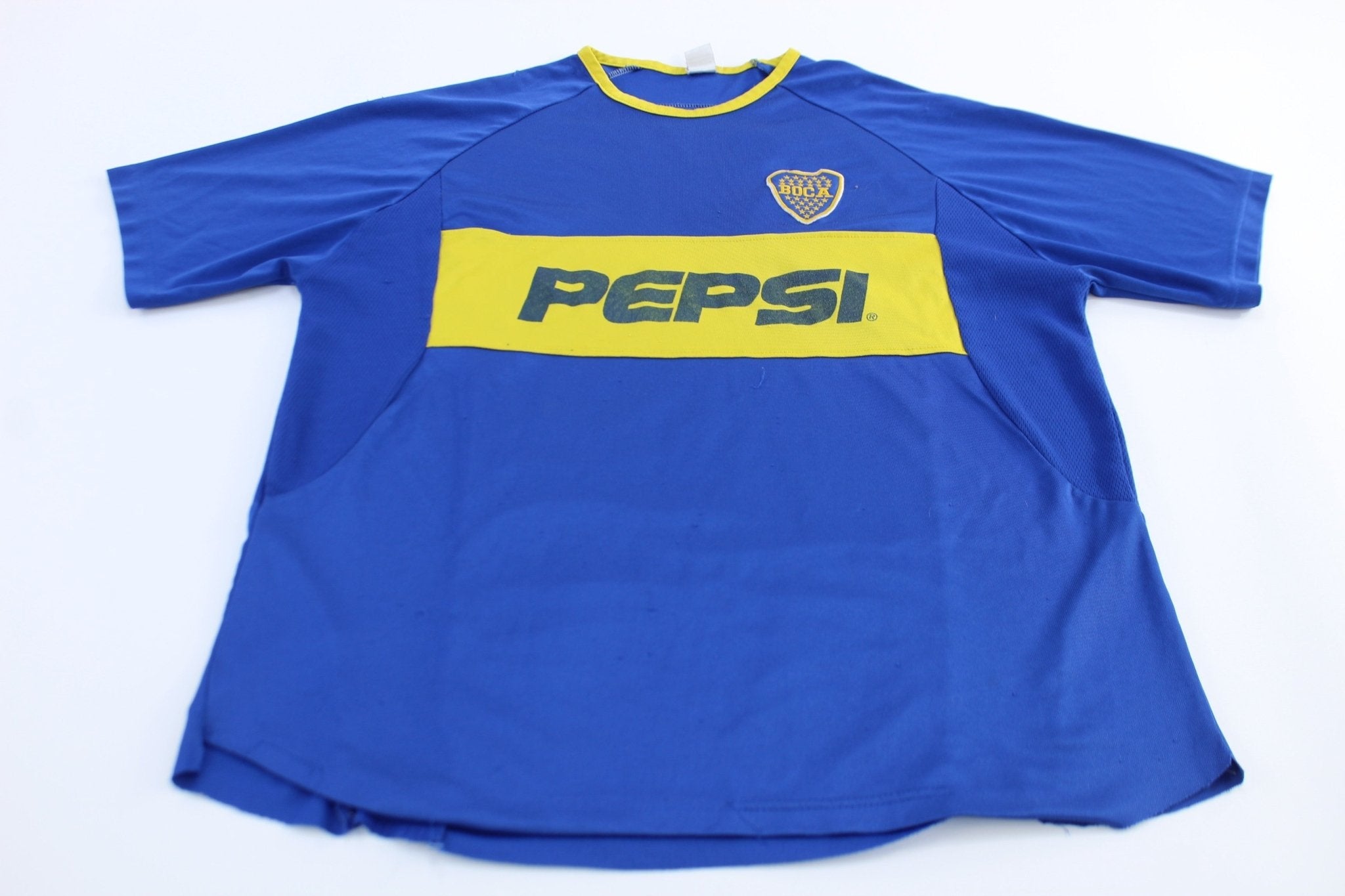 Club Atletico Boca Juniors Pepsi Soccer Jersey - Jerseys/Tanks - Thrifted Threads
