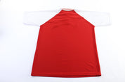 Club Deportivo Toluca Embroidered Red & White Soccer Jersey - ThriftedThreads.com