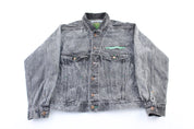 Code Bleu Acid Wash Denim Jacket - ThriftedThreads.com