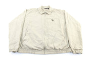 Colorado Rockies Embroidered Beige Zip Up Jacket - ThriftedThreads.com