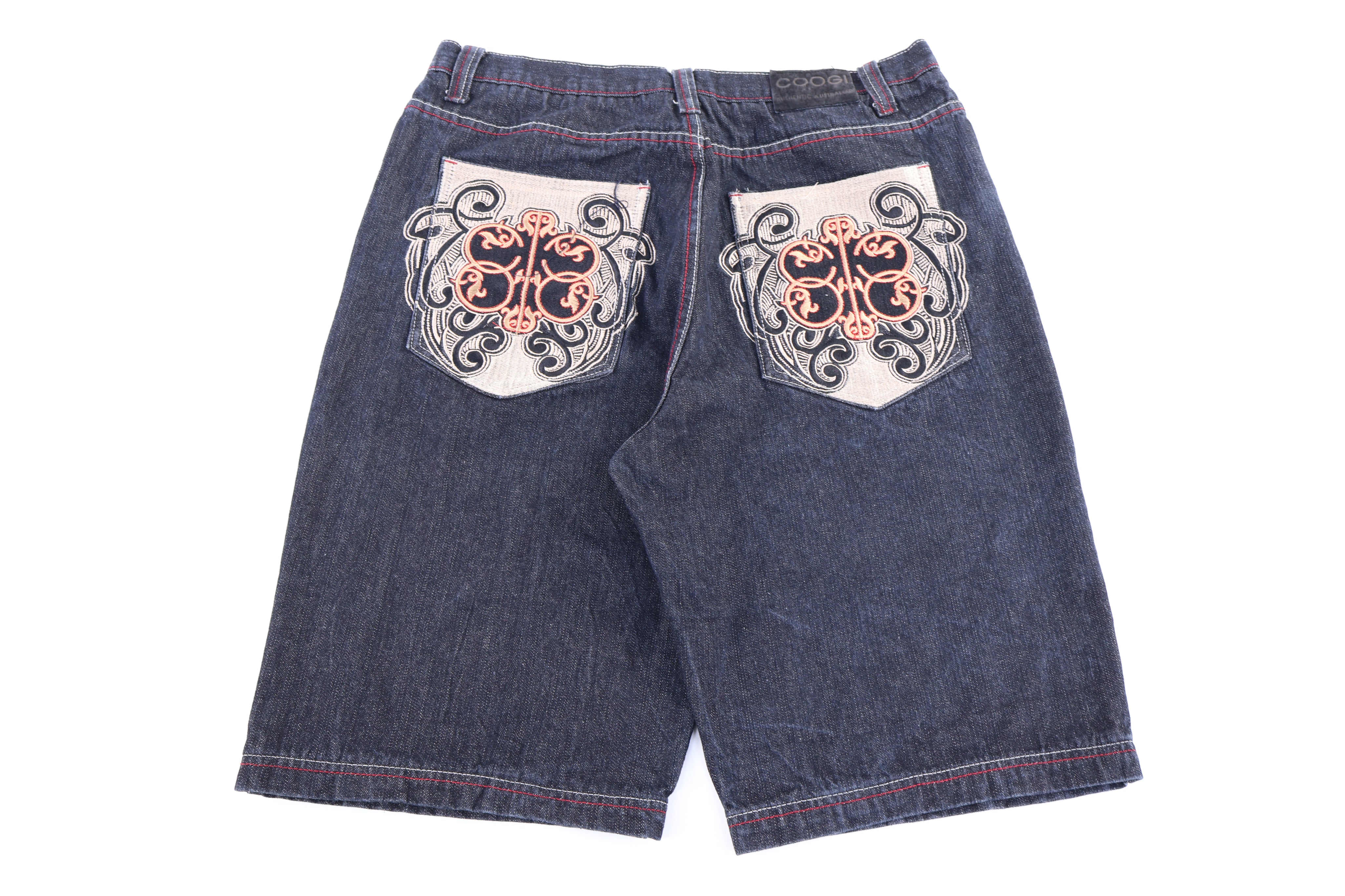 Coogi Embroidered Dark Wash Denim Shorts - Pants/Shorts - Thrifted Threads