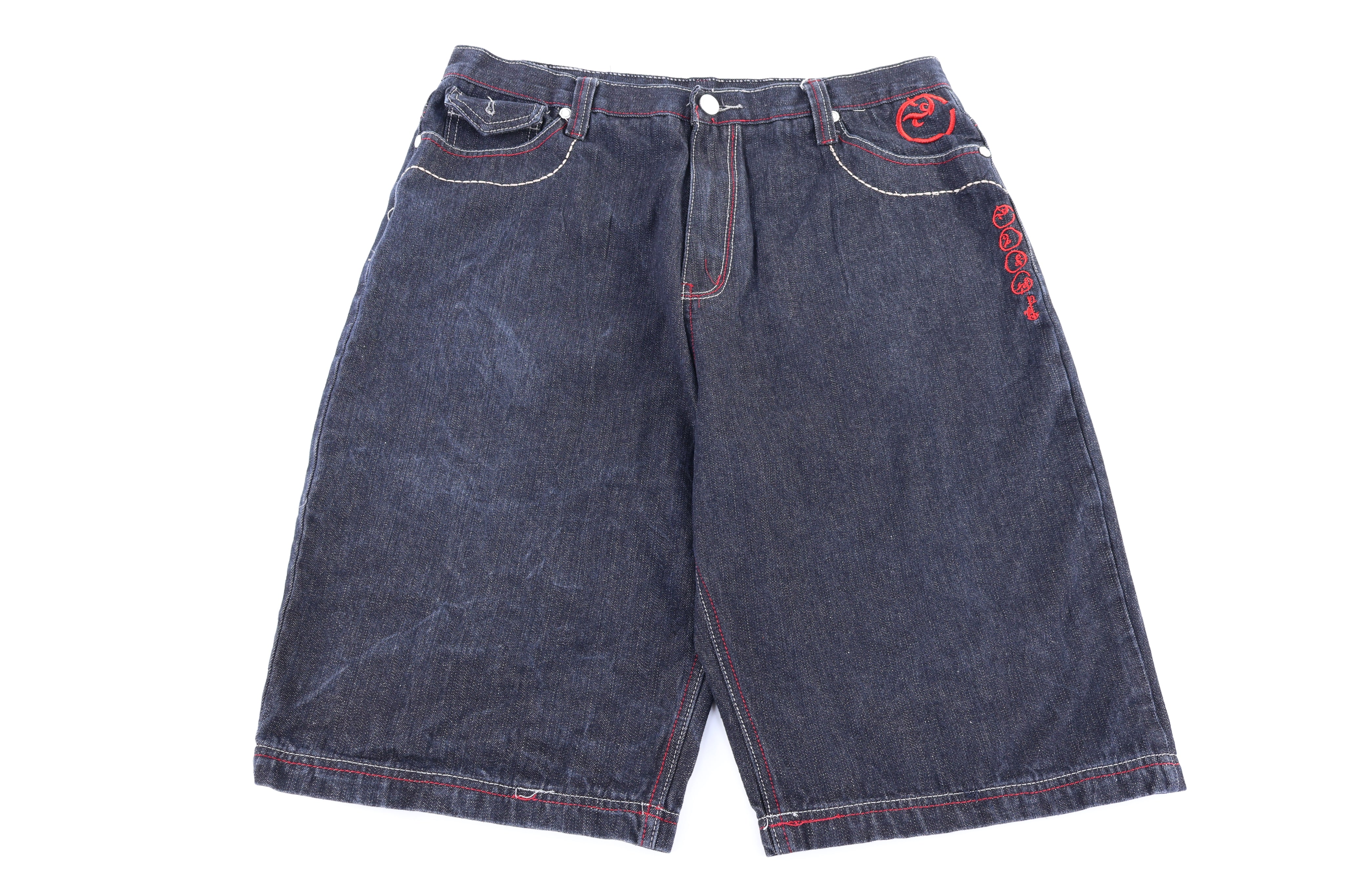 Coogi Embroidered Dark Wash Denim Shorts - Pants/Shorts - Thrifted Threads