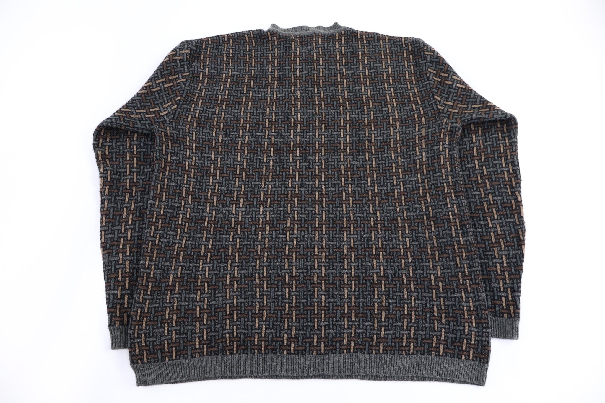 Crazy Horse Multipattern Knit Sweater - Sweater - Thrifted Threads