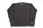 Crazy Horse Multipattern Knit Sweater - Sweater - Thrifted Threads