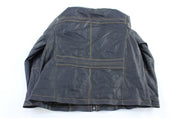 Cruzer Black & Yellow Full Zip Leather Jacket - ThriftedThreads.com