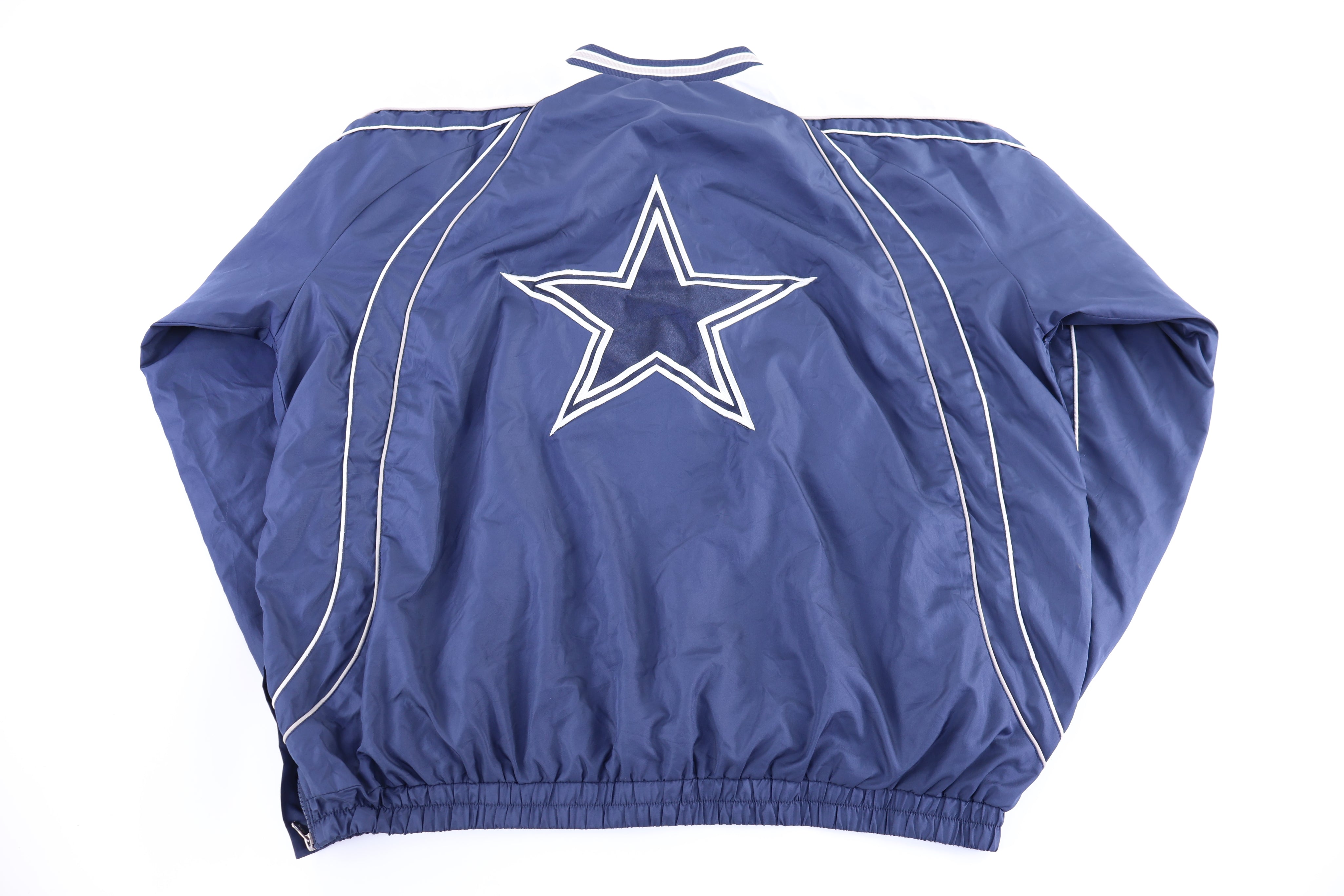 Dallas Cowboys Football Pullover Windbreaker - Button Ups/Downs - Thrifted Threads