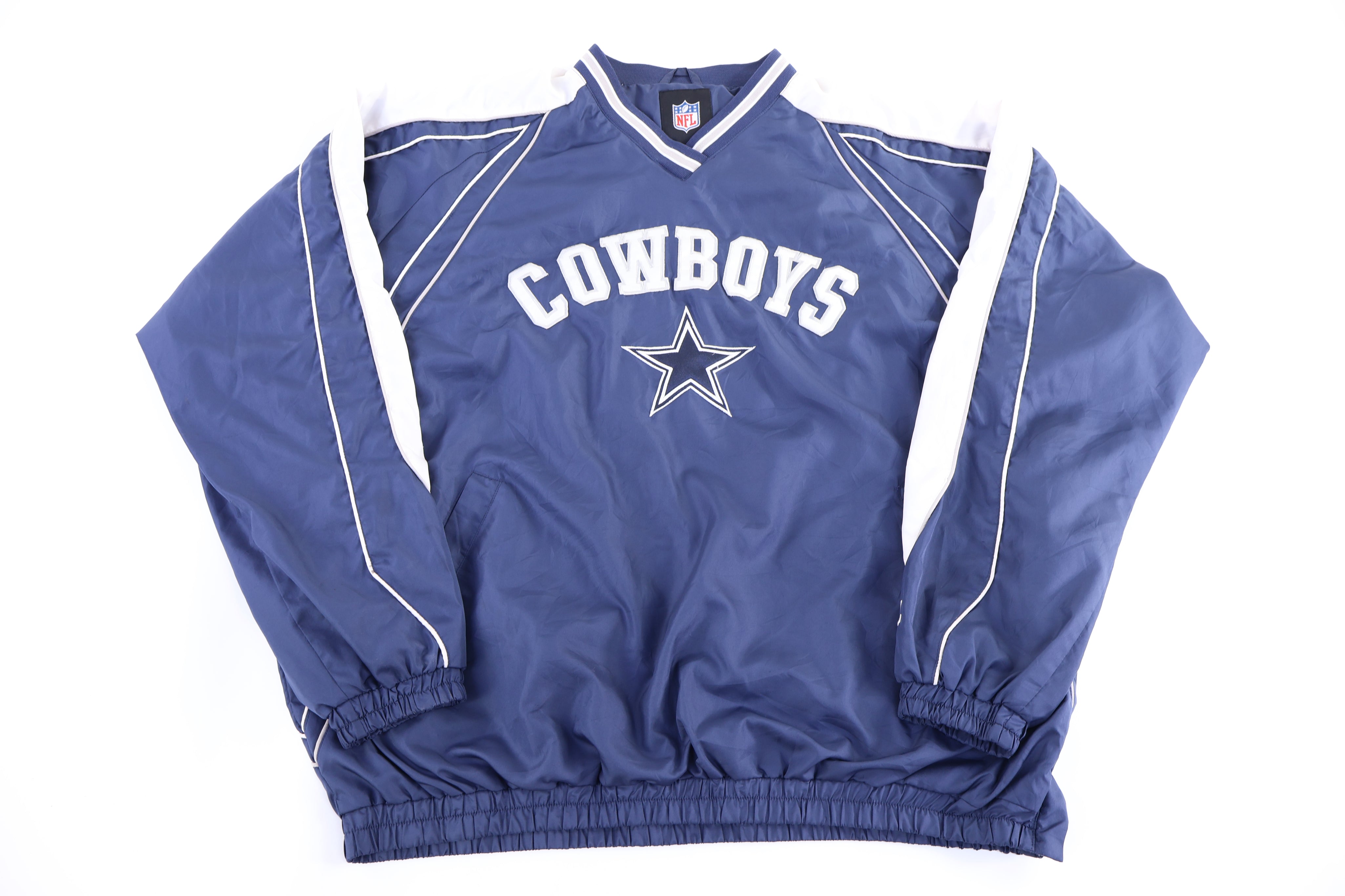 Dallas Cowboys Football Pullover Windbreaker - Button Ups/Downs - Thrifted Threads