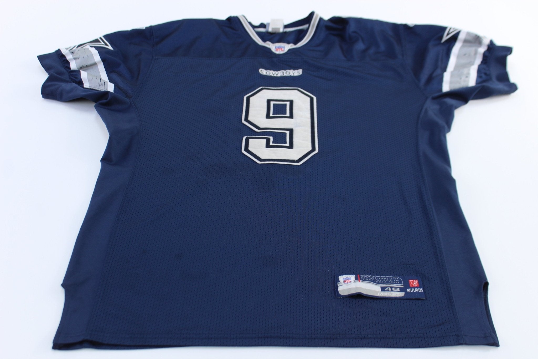 Dallas Cowboys Tony Romo Reebok Football Jersey - ThriftedThreads.com