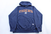 Detroit Tigers Embroidered Pullover Hoodie - ThriftedThreads.com