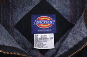 Dickies Logo Patch Black Blanket Lined Full Zip Jacket - Jacket - Thrifted Threads