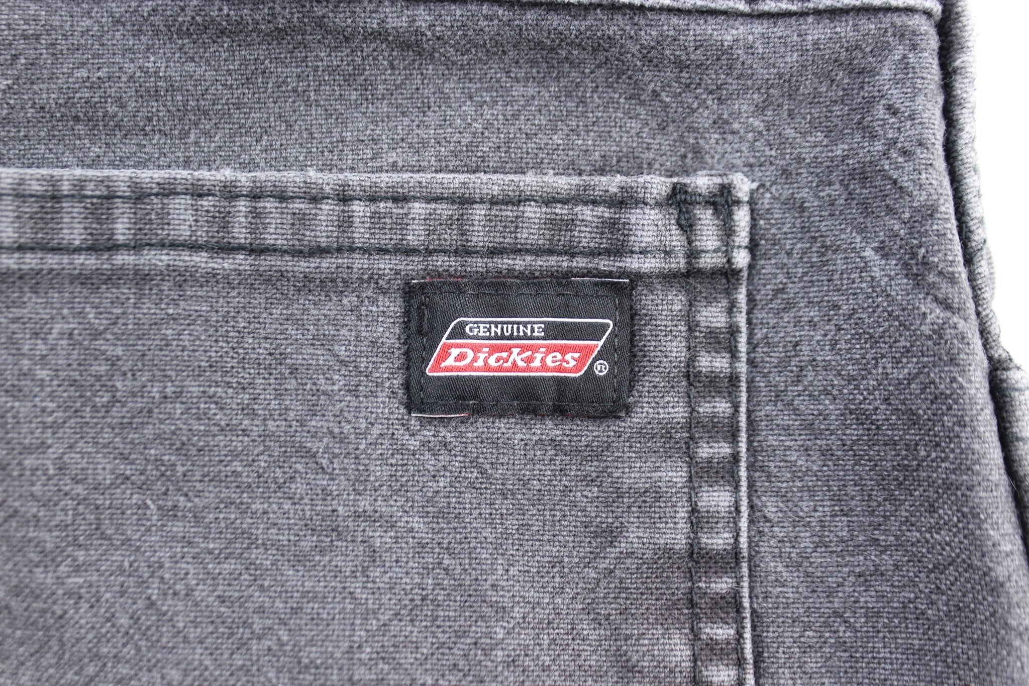 Dickie's Logo Patch Black Carpenter Pants - ThriftedThreads.com