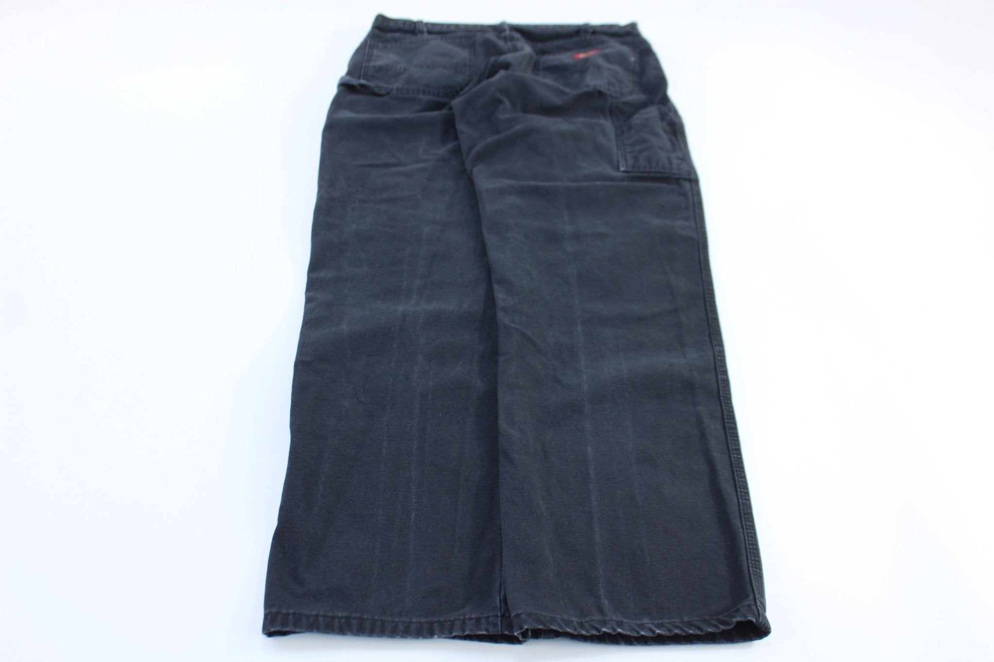 Dickie's Logo Patch Black Carpenter Pants - ThriftedThreads.com