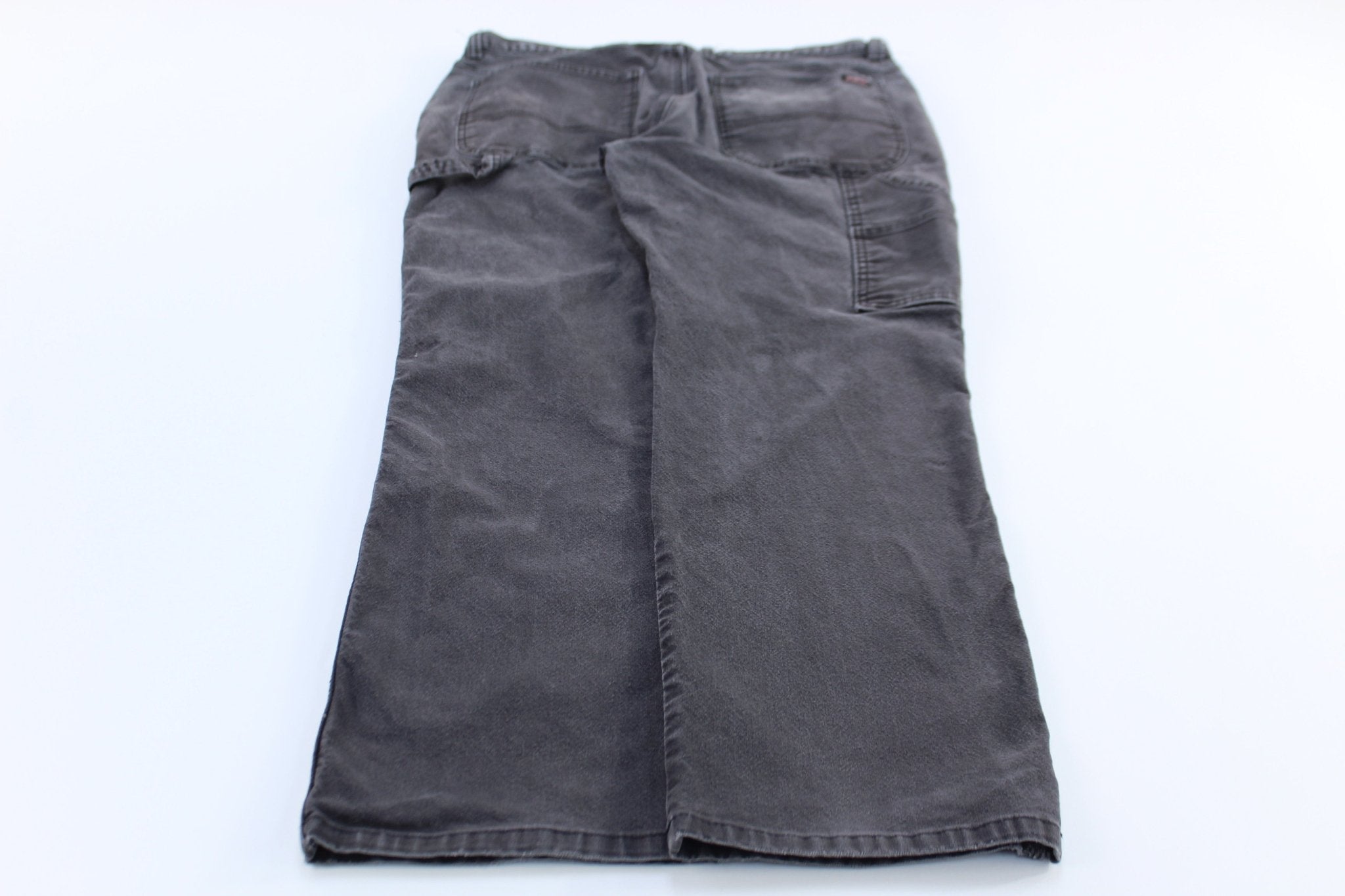 Dickie's Logo Patch Black Carpenter Pants - ThriftedThreads.com