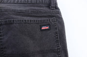 Dickie's Logo Patch Black Carpenter Pants - ThriftedThreads.com
