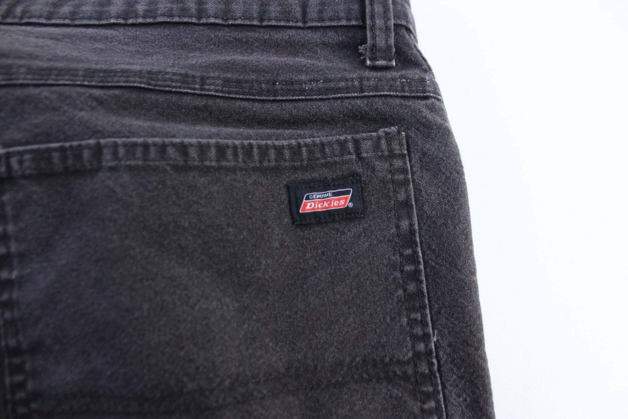 Dickie's Logo Patch Black Carpenter Pants - ThriftedThreads.com