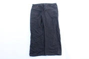 Dickie's Logo Patch Black Carpenter Pants - ThriftedThreads.com