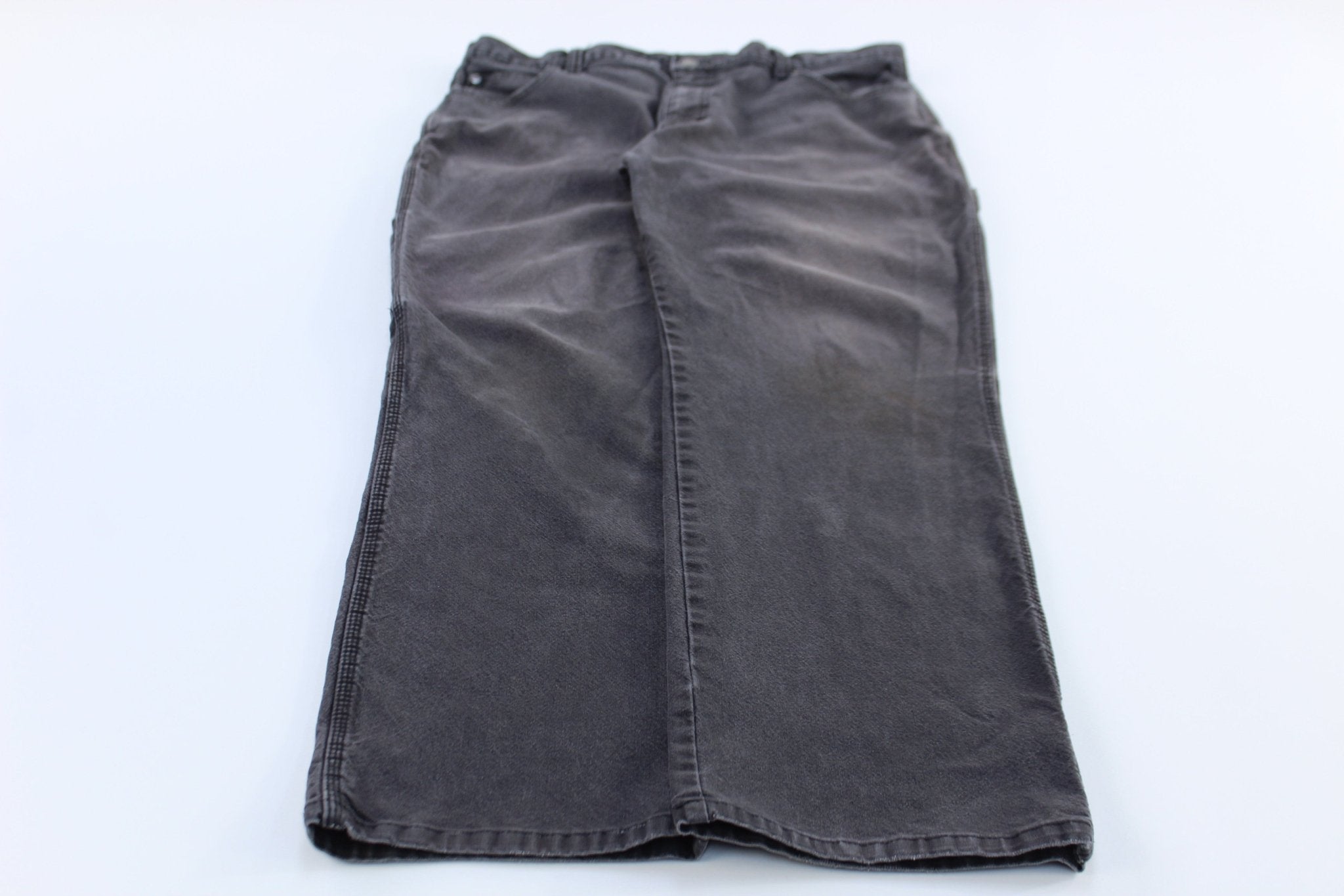 Dickie's Logo Patch Black Carpenter Pants - ThriftedThreads.com