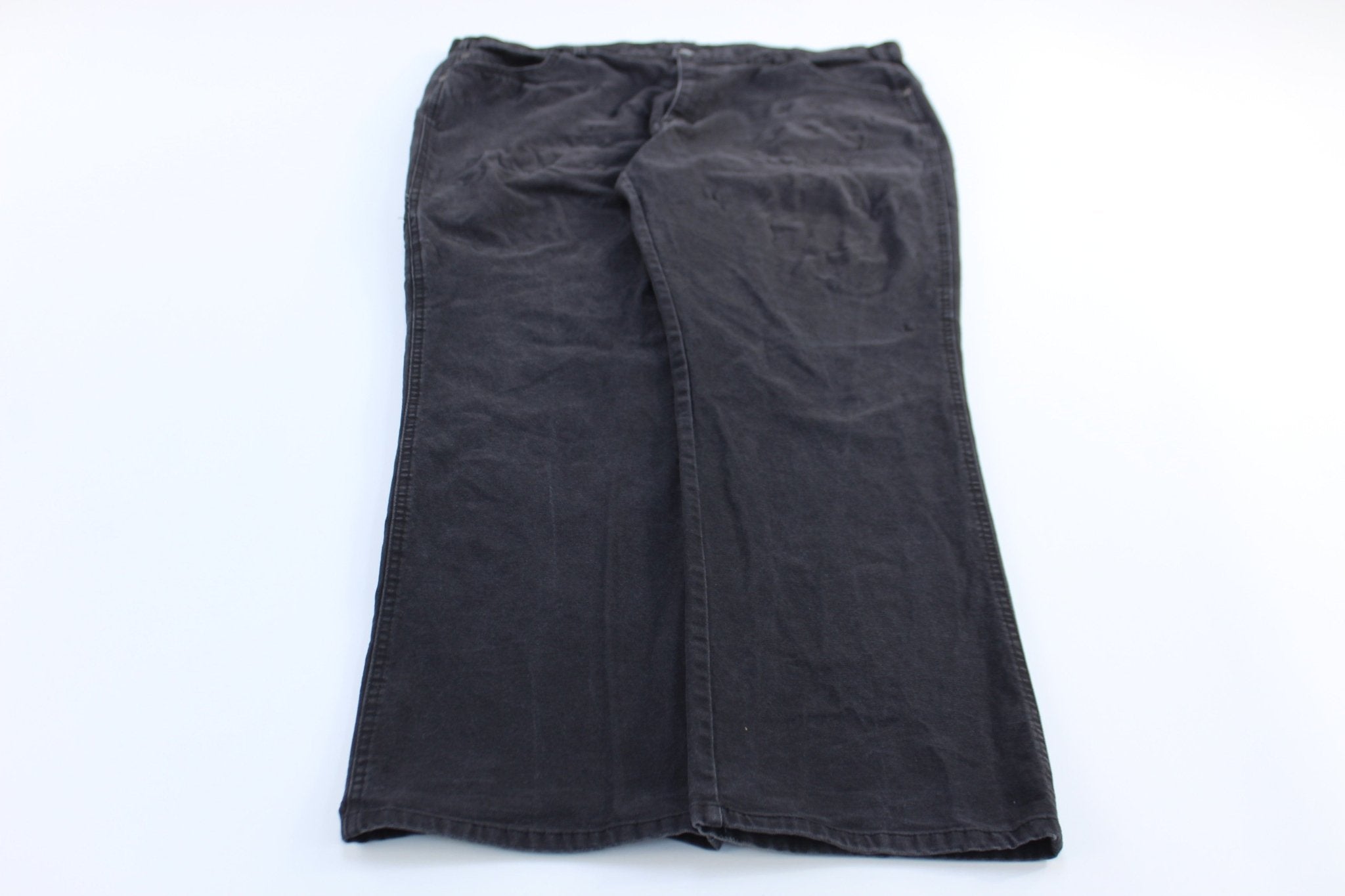 Dickie's Logo Patch Black Carpenter Pants - ThriftedThreads.com