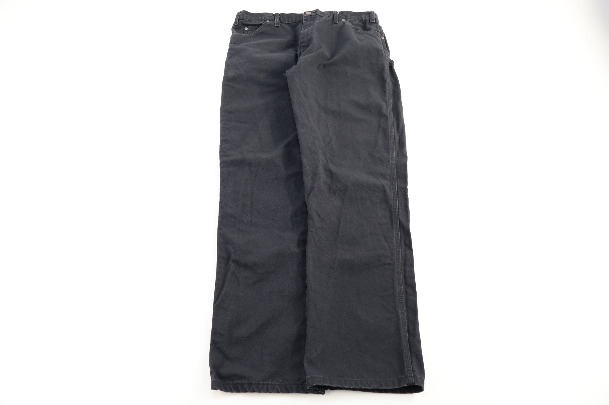 Dickies Logo Patch Black Carpenter Pants - Pants - Thrifted Threads