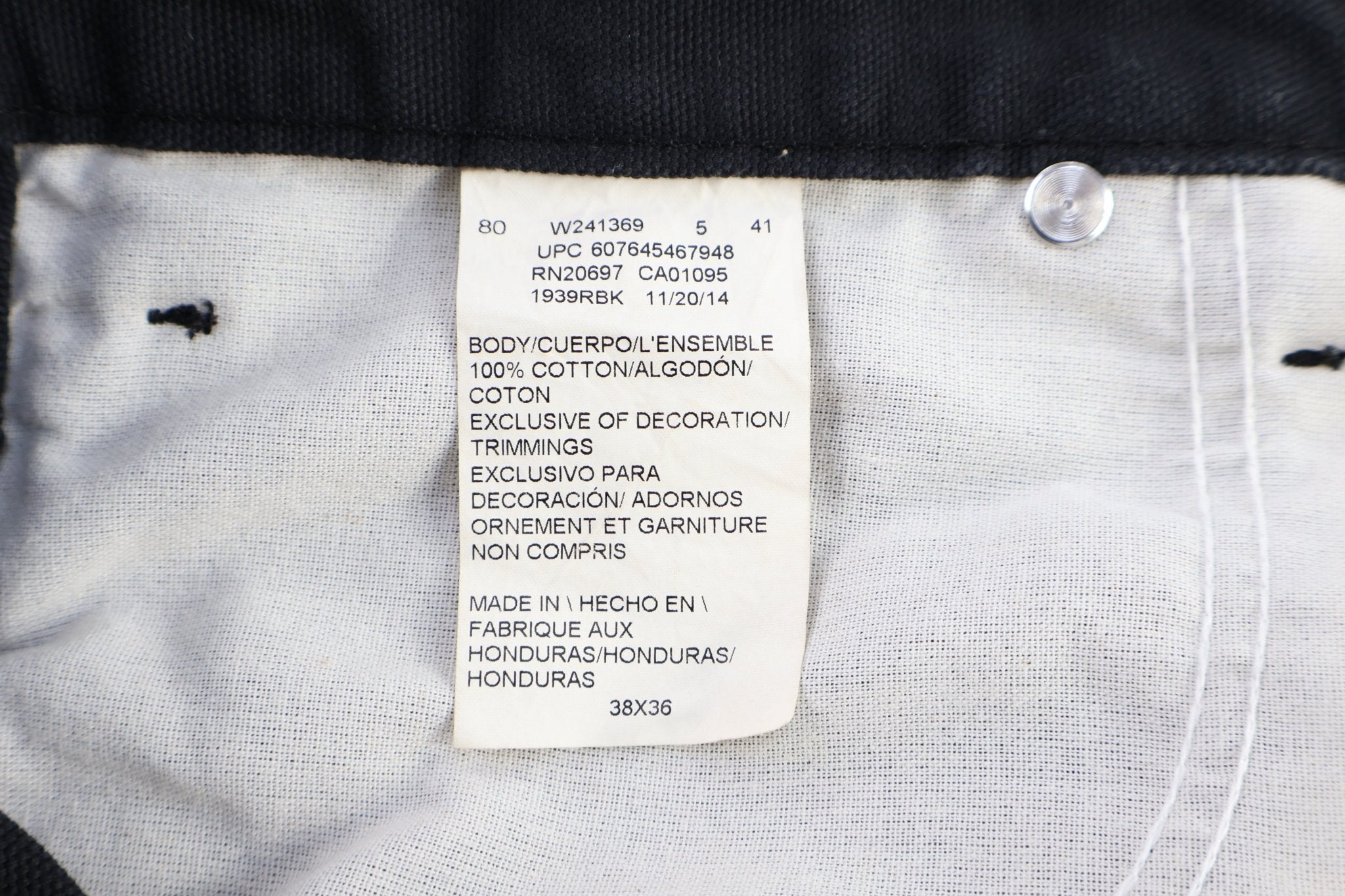 Dickies Logo Patch Black Carpenter Pants - Pants - Thrifted Threads