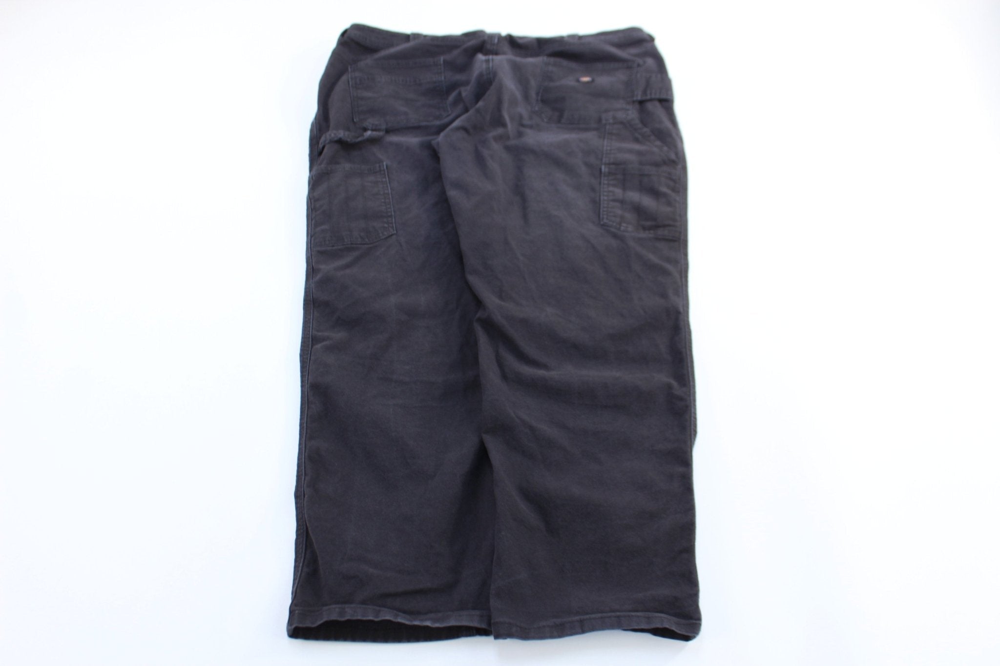 Dickies Logo Patch Black Double Knee Pants - Pants - Thrifted Threads