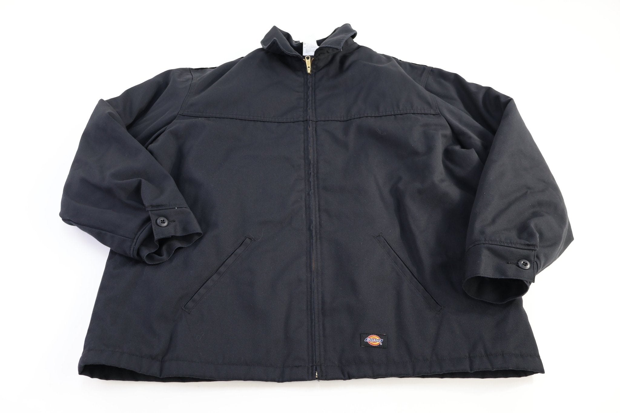 Dickies Logo Patch Black Full Zip Jacket - Jacket - Thrifted Threads