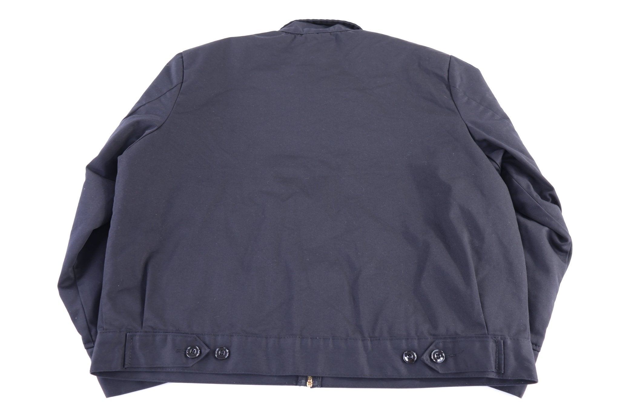 Dickie's Logo Patch Black Full Zip Jacket - Jacket - Thrifted Threads