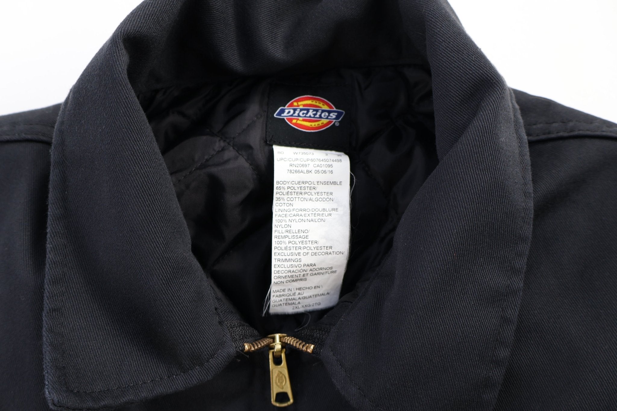 Dickies Logo Patch Black Full Zip Jacket - Jacket - Thrifted Threads