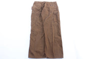 Dickie's Logo Patch Brown Carpenter Pants - ThriftedThreads.com