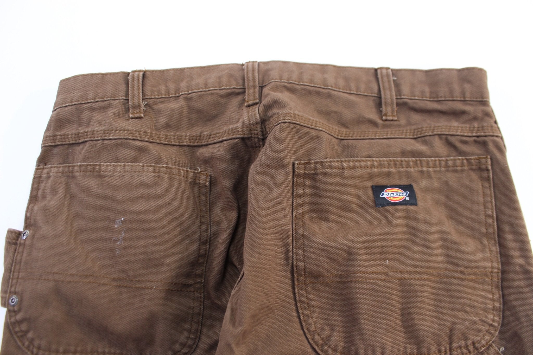 Dickie's Logo Patch Brown Carpenter Pants - ThriftedThreads.com