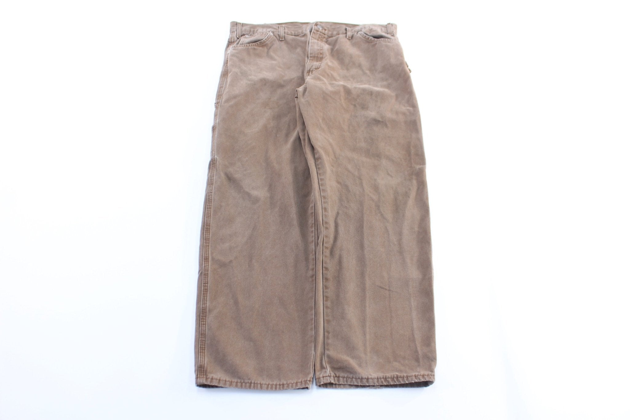 Dickie's Logo Patch Brown Carpenter Pants - Pants/Shorts - Thrifted Threads