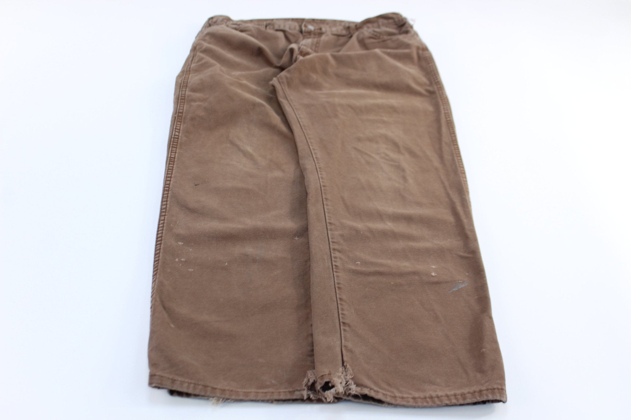 Dickie's Logo Patch Brown Pants - ThriftedThreads.com