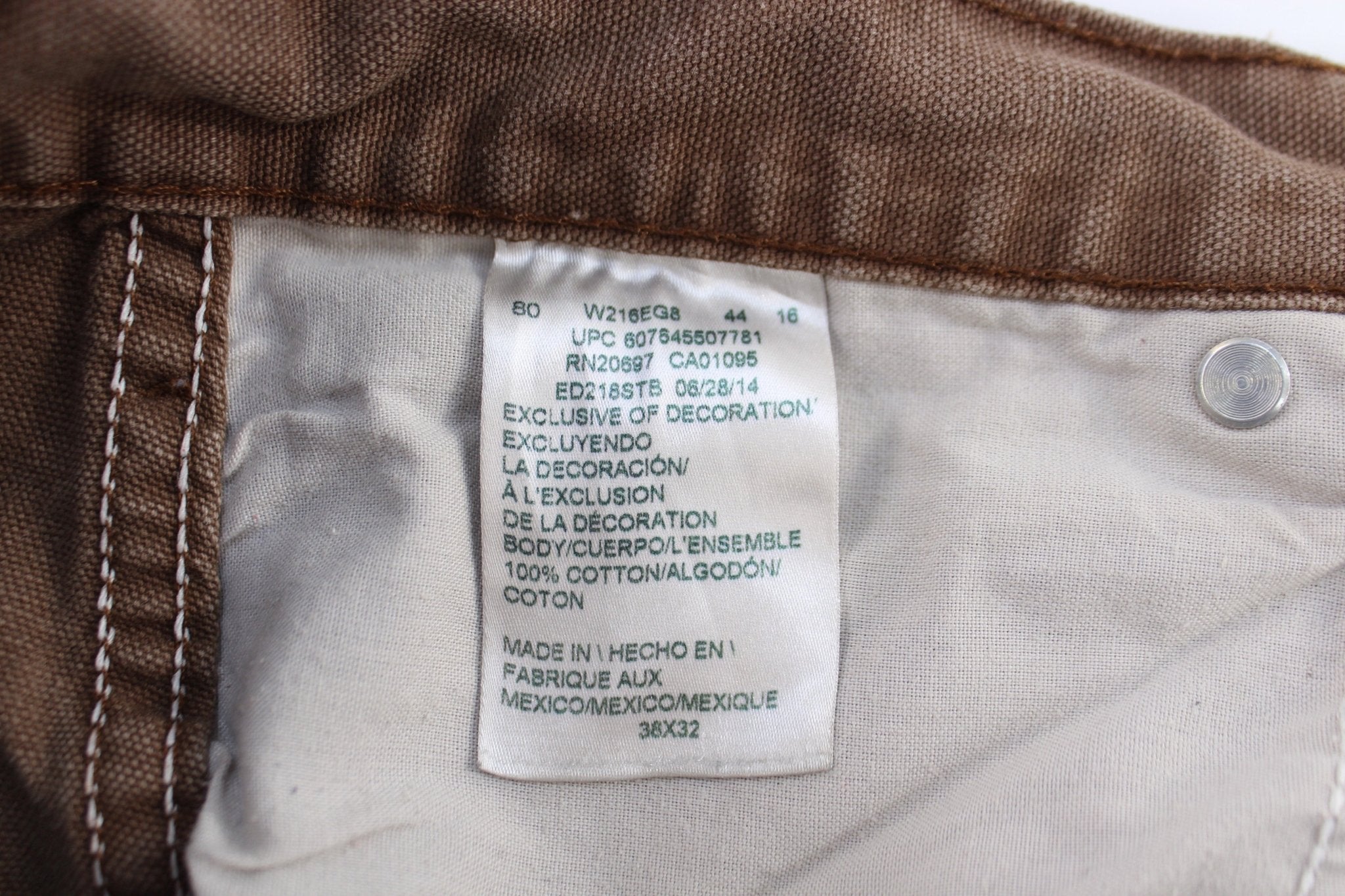 Dickie's Logo Patch Brown Pants - ThriftedThreads.com