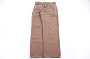 Dickies Logo Patch Brown Pants - pant - Thrifted Threads