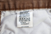 Dickies Logo Patch Brown Pants - pant - Thrifted Threads