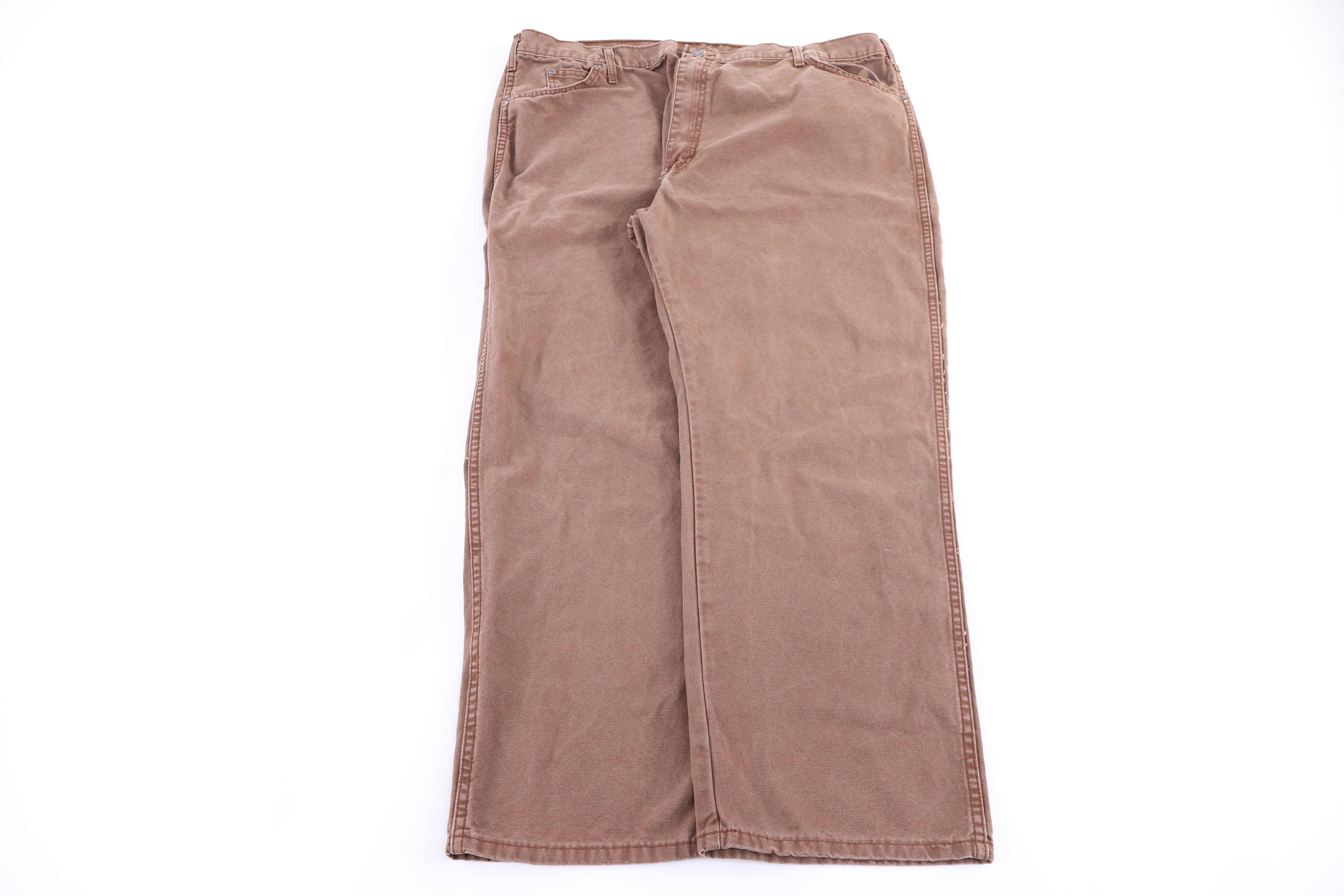 Dickies Logo Patch Brown Pants - Pants - Thrifted Threads