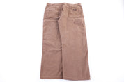 Dickies Logo Patch Brown Pants - Pants - Thrifted Threads