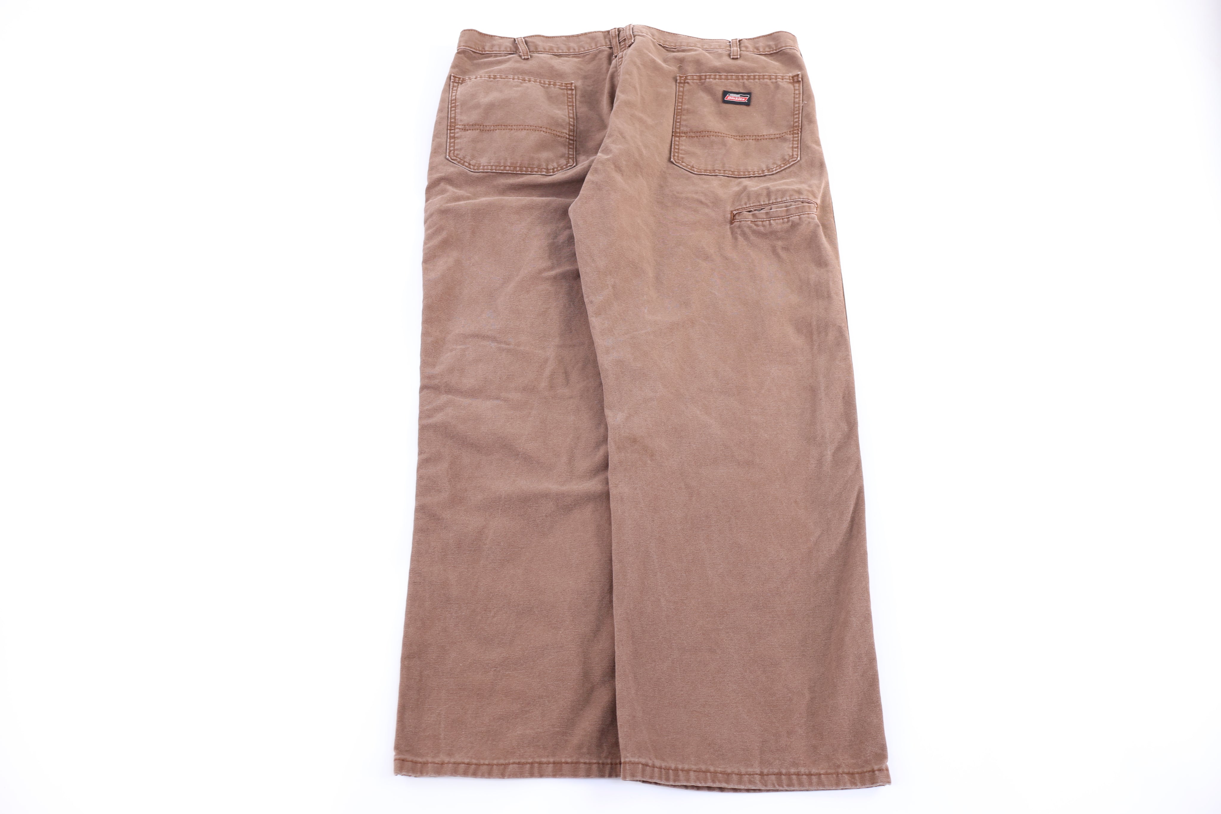 Dickies Logo Patch Brown Pants - Pants - Thrifted Threads